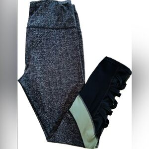 RBX - Dark Blue and Teal Activewear Leggings- Size L